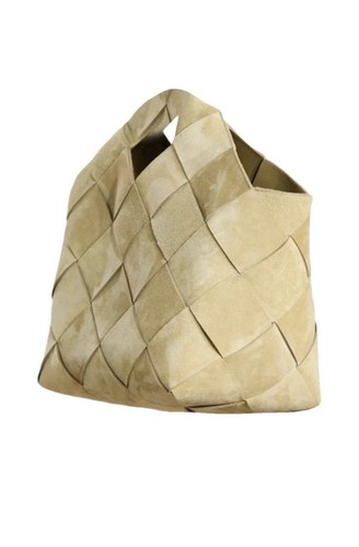 Loewe leather woven basket - woven,
