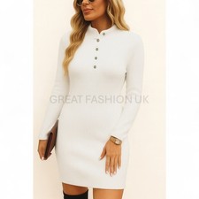 Ladies Ribbed Jumper Dress