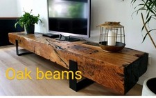Reclaimed Oak Railway Sleepers tv stand