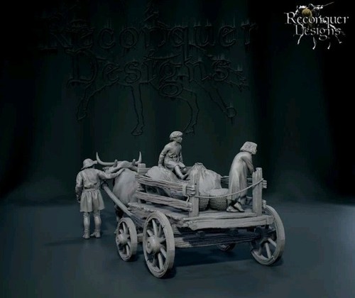 28mm unpainted medieval - medieval, ox