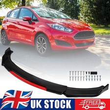 Car Lower Front Bumper Lip Spoiler Splitter For Ford Fiesta ST MK5 Mk7 MK7.5 #F