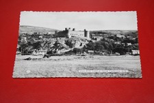 QE II, Postcard 1950's , Harlech, Castle from the Caravan Site, Gwynedd, Wales