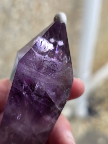 Phantom amethyst crystal - amethyst,
