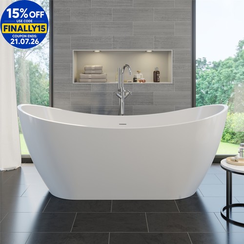 Freestanding double ended bath - freestanding,
