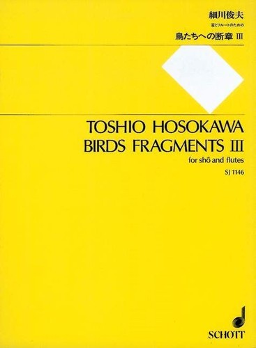 Birds fragments iii score - score, and