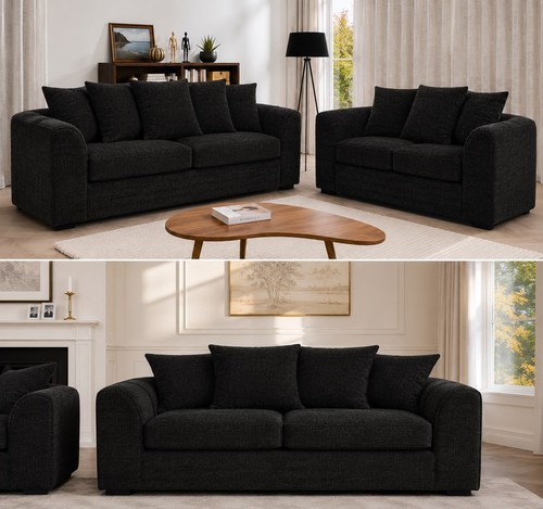 Seater sofa set black - set,