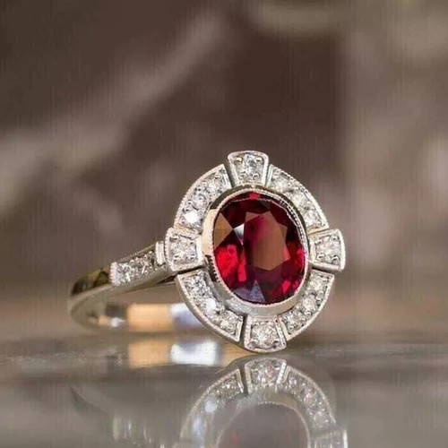 Oval red diamond - 2.40,