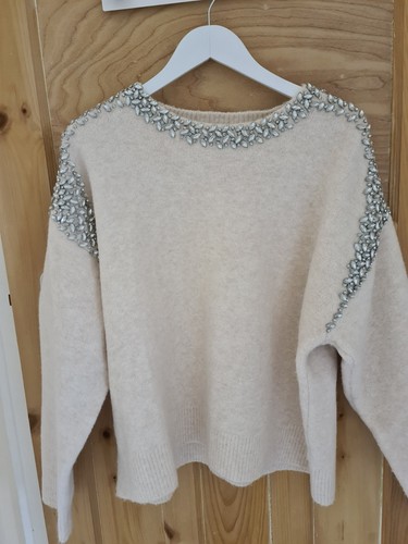 Karen millen cream jumper - millen,
