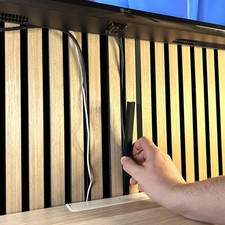 Push Fit Acoustic panel cable duct cover - 13mm Wide