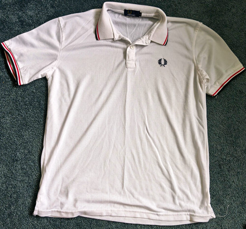 Fred perry mens white polo - perry,