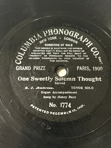 Rare henry burr c1900 columbia - henry,
