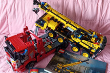 Lego Technic 42108 Mobile Crane and 42098 Car Transporter