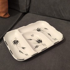 Vintage E Radford Pottery Hand Painted 3 Section Dish, 1083