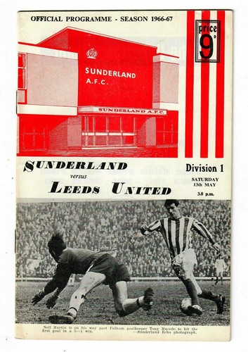 Sunderland 1966 home - 1966-67,