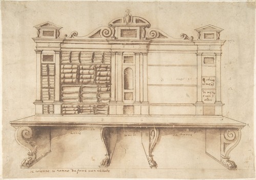 Italian renaissance bookcase - italian,
