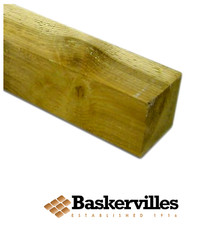 Treated Timber Fence Post 100mm x 100mm (4" x 4") 2.3m - £14.95 -Pergola Fencing