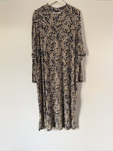 Monki black floral jersey crew - floral,