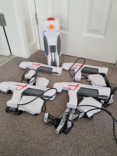 Laser guns and gaming tower - laser,