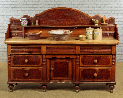 Antique scumble painted pine - antique,