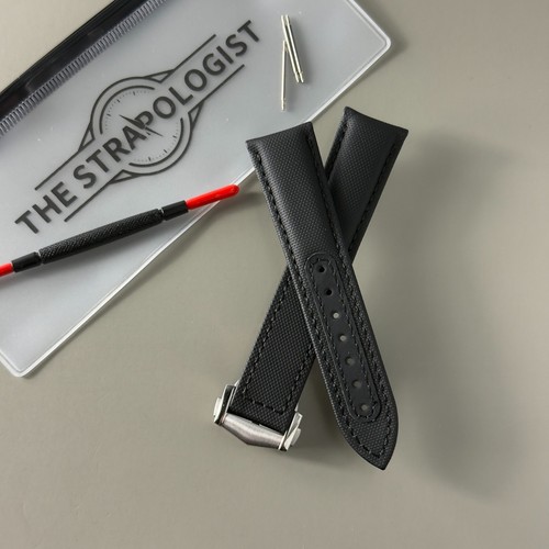 Black sailcloth watch - sailcloth, strap