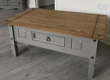 Rustic grey coffee table - grey,