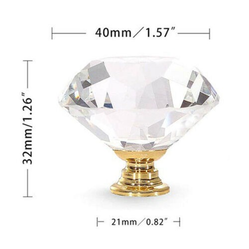 Clear crystal diamond glass - clear,