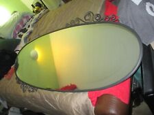 IKEA EKNE  Oval Mirror 150x70cm Black METAL WALL HANGING GARDEN QUALITY USED