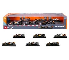 Burago 1:43 Scale Model 6 McLaren F1 Formula 1 Cars DieCast Metal Set 2024 BNIB