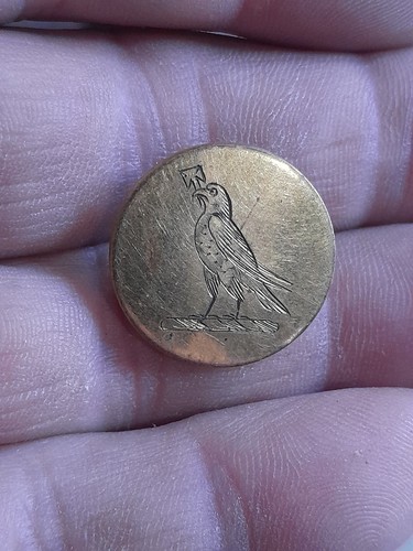 Antique livery button falconer - antique,