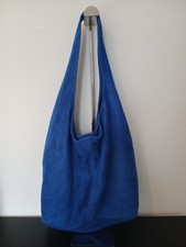Electric Blue Suede Hobo