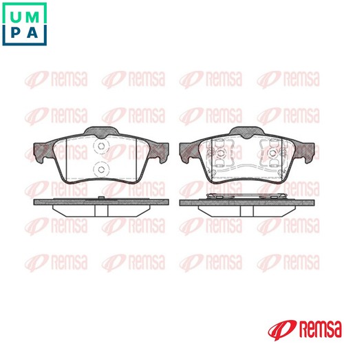 Brake pad set disc - disc,