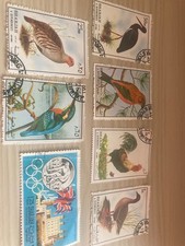 sharjah stamps small selection; Olympics 1948, Kingfisher and other birds