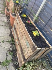 Wooden planters unstained - wooden,
