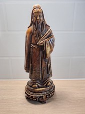 Resin Statue Of Tibetan Priest holding a scroll Confucius 