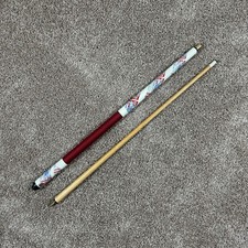 Vintage 1988 Budweiser Beer Billiards Cue 2 Piece Pool Stick 57" Long 14oz.