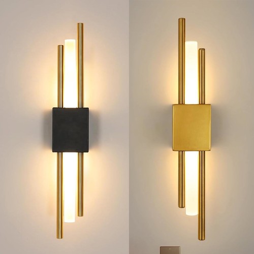 Led wall light - light, gold