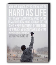 Rocky Balboa Quote Canvas Wall