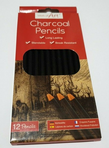 Charcoal artists pencils - 12,