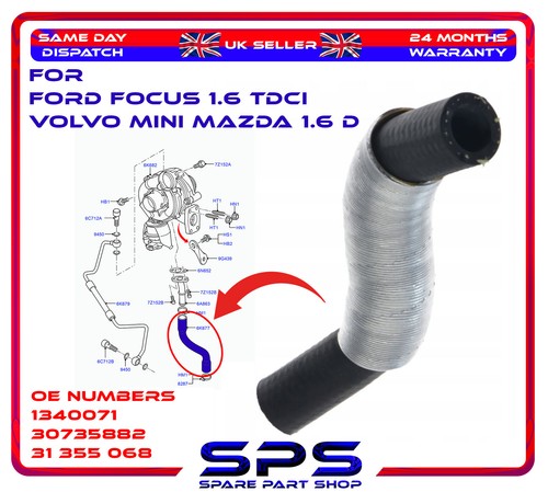 Turbo charger oil - charger, return