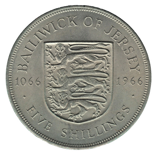 1966 jersey five shillings - jersey,