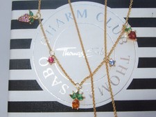Thomas Sabo stone set fruit 18k gold vermeil necklace RRP £148 : NEW & GENUINE
