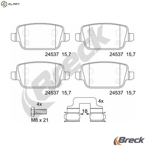 Brake pad set - brake,