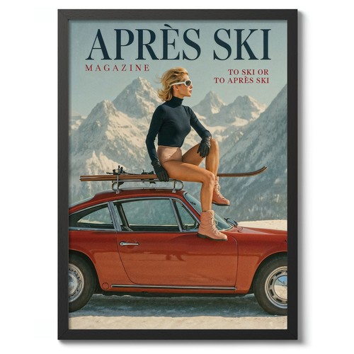 Après ski print - ski, print,