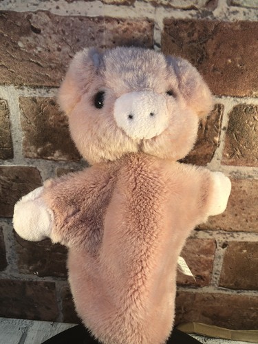 Pink pig glove puppet - glove,