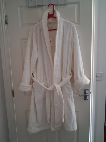 Men towelling dressing gown - towelling,