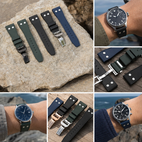 Fkm rubber watch strap - fkm,