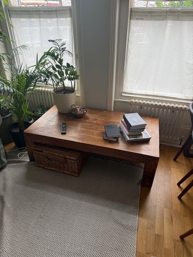 Brown wooden rectangular - brown,