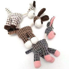 Pet toy donkey shape corduroy - toy,