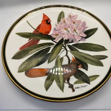 FRANKLIN PORCELAIN Wedgwood SONGBIRDS OF THE WORLD THE CARDINAL plate dish bird