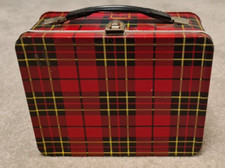 Vintage 1964 King Seeley Plaid Lunchbox Lunch Box